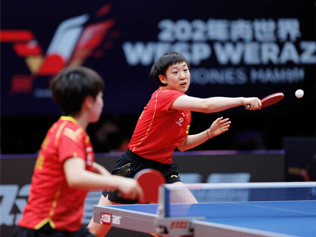 乒乓球世界杯女单八强战：孙颖莎力克郑怡静，强势挺进半决赛